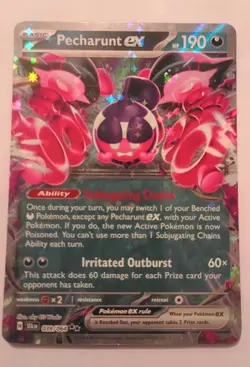 Pecharunt EX 39/64 - Shrouded Fable - Double Rare Pokemon Card - NM - English - Image 1