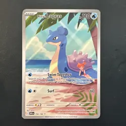 Pokemon TCG Destined Rivals Misty's Lapras Illustration Rare Card 194/182 #1 - Image 1