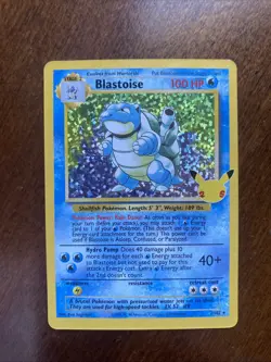 Pokemon TCG Blastoise Celebrations Classic Collection Card 2/102 - Image 1