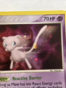 Mew 4/17 POP Series 4 Promo Pokemon Card Holo Foil Rare *SWIRL And ORBS* -MP - Image 2