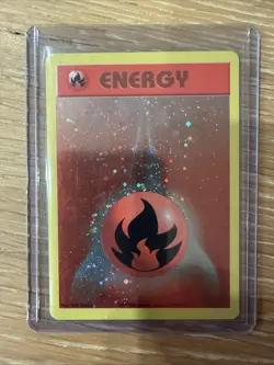 Pokemon Card - Fire Energy (WotC 2002 Energize League Promo) Reverse Holo - Image 1
