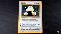 1999 Pokemon SNORLAX Jungle Set NO SYMBOL ERROR Misprint HOLO Rare Card 11/64 MP - Image 1