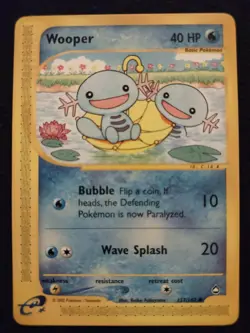 Wooper 117/147 Pokemon Trading Card Game eCard Aquapolis Near Mint NM TCG - Image 1