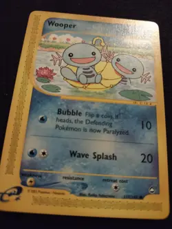 Wooper 117/147 Pokemon Trading Card Game eCard Aquapolis Near Mint NM TCG - Image 2