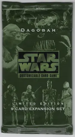 Star Wars One CCG Dagobah 9 Card SEALED UNOPENED Expansion Pack 1997 Decipher - Image 1