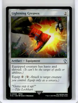 Lightning Greaves #349 Commander: FINAL FANTASY Near Mint or Better W/Tracking - Image 1