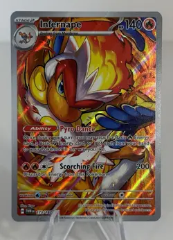 Pokemon TCG Infernape 173/167 IR S&V06 Twilight Masquerade 2024 [NM] - Image 2