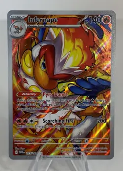 Pokemon TCG Infernape 173/167 IR S&V06 Twilight Masquerade 2024 [NM] - Image 4