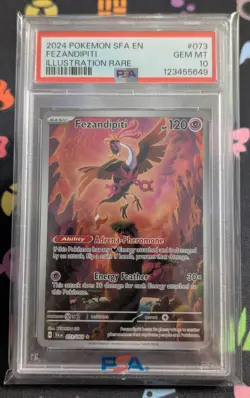 Pokemon TCG Fezandipiti EX Shrouded Fable 073/064 Ultra Rare Full Art PSA 10 - Image 1