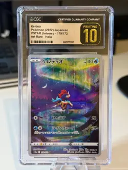 2022 POKEMON JPN VSTAR UNIVERSE ART RARE HOLO #179/172 KELDEO CGC 10 PRISTINE - Image 1