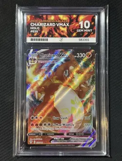 Pokemon Charizard VMAX 020/189 Full Art Darkness Ablaze Perfect ACE 10 - Image 4