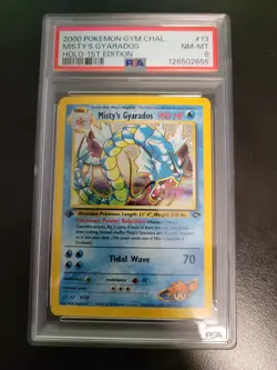 Pokemon 2000 Misty's Gyarados 1st Edition Gym Challenge #013 Holo - PSA 8 NM-MT - Image 4