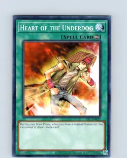 Yu-Gi-Oh Heart Of The Underdog IOC-EN032 25th Anniversary Unlimited Common NM - Image 1