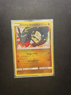 Pokemon TCG Shining Rayquaza Rare Holo Card Shining Legends 56/73 - Image 1