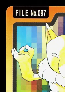 Hypno NO. 097 Bandai Carddass Series 3-4 MP Japanese Pokemon Card TCG - Image 2