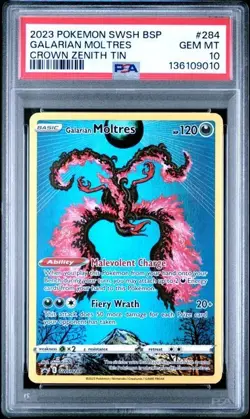Galarian Moltres SWSH284 SWSH: Sword & Shield Promo Cards Holo PSA 10 Gem Mint - Image 1