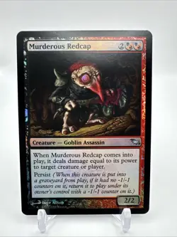 Murderous Redcap (Foil) - MTG: Shadowmoor (SHM) - LP - See Photos - Image 1