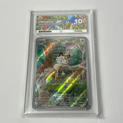 Meowth 106 /094 ACE 10 Phantasmal Flames Pokemon Perfect Subgrades TCG - Image 2