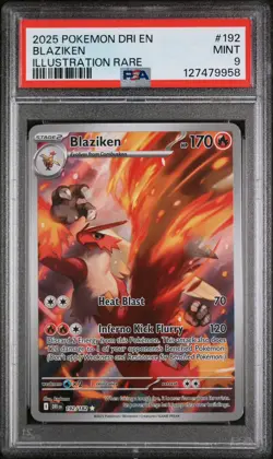 Blaziken 192/182 Pokemon TCG Sv10: Destined Rivals PSA 9 - Image 1
