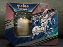 **EMPTY TIN** Pokemon TCG Sylveon V Heroes Tin - Image 1