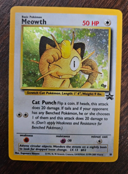 Pokemon TCG Meowth Wizards Black Star Promos 10 Holo Promo - Image 1