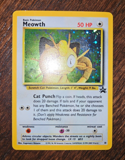 Pokemon TCG Meowth Wizards Black Star Promos 10 Holo Promo - Image 2