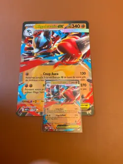 Carte Pokemon Lot Mega Lucario EX Promo MEP 012+ JUMBO - Image 2
