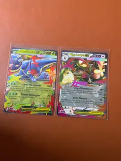 cartes Pokemon lot de 2 cartes EX FLAMMES FANTASMAGORIQUES - Image 1