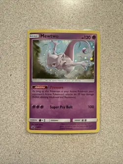 Mewtwo SM77 Black Start Promo Holo SM Sun And Moon Pokemon TCG nM+ English - Image 1