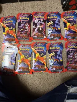 (Lot Of 10) Pokemon TCG Booster Pack Destined Rivals, Sealed, English Edition - Image 1