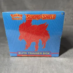 Pokemon Center Sword and Shield Base Elite Trainer Box - TCG ETB - Zamazenta - Image 1