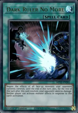Dark Ruler No More - Ultra Rare 1st Edition MP22-EN262 - NM - YuGiOh - Image 1