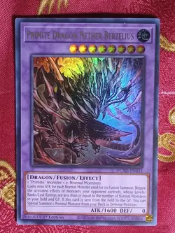 Primite Dragon Nether Berzelius DUAD-EN035 Duelist's Advance 1st Edition YUgioh - Image 1