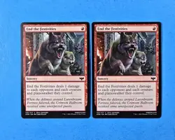 2x End The Festivities Innistrad Crimson Vow 2021 Mtg Magic Card Sorcery 155 - Image 1