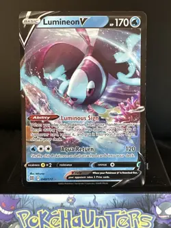 Pokemon Card Lumineon V 040/172 Brilliant Stars Holo Rare Near Mint - Image 1