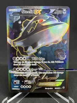 Pokemon TCG Steelix-EX Holo Full Art Ultra Rare XY Steam Siege 108/114 NM Card - Image 2