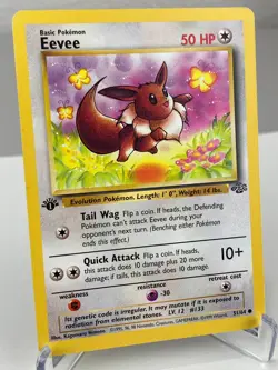 Eevee 51/64 Jungle Set WOTC Pokemon Card 1st Edition - Lightly Played - Image 2