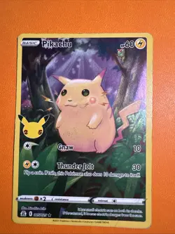 Pokemon Pikachu TCG Celebrations Card 005/025 25th Anniversary HP/DMG - Image 1
