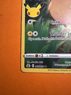 Pokemon Pikachu TCG Celebrations Card 005/025 25th Anniversary HP/DMG - Image 5
