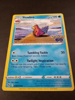 Pokemon Go Slowbro Uncommon Card 020/078 NM - Image 1