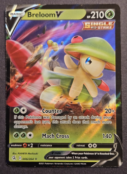 Breloom V 006/264 SWSH08: Fusion Strike Pokemon TCG Card - Image 1