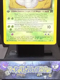 Pokemon Card Dark Arbok 2/82 Holo 1st Edition Team Rocket Near Mint - Image 3