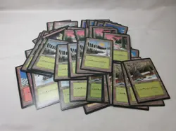 BASIC LANDS ICE AGE 80 CARD LOT MTG ISLAND FOREST MOUNTAIN PLAINS SWAMP #619 - Image 2