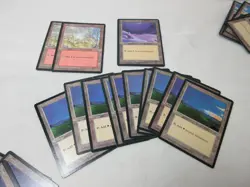 BASIC LANDS ICE AGE 80 CARD LOT MTG ISLAND FOREST MOUNTAIN PLAINS SWAMP #619 - Image 3