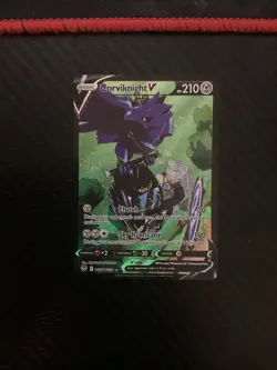 Corviknight V Silver Tempest Trainer Gallery TG18/TG Ultra Rare Full Art Card NM - Image 1