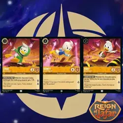 Huey Louie & Dewey Continuous Art Card Set. Lorcana. Reign of Jafar - Image 1