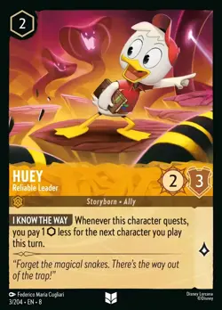 Huey Louie & Dewey Continuous Art Card Set. Lorcana. Reign of Jafar - Image 4