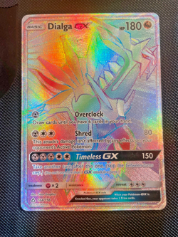 LP Dialga GX 164/156 Ultra Prism card Rainbow Rare Pokemon TCG Card - Image 1