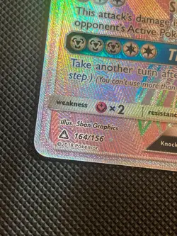 LP Dialga GX 164/156 Ultra Prism card Rainbow Rare Pokemon TCG Card - Image 3