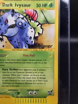 2003 Pokemon Dark Ivysaur #6 Promo Pokemon Card LP Condition Gold Winner Stamp - Image 2